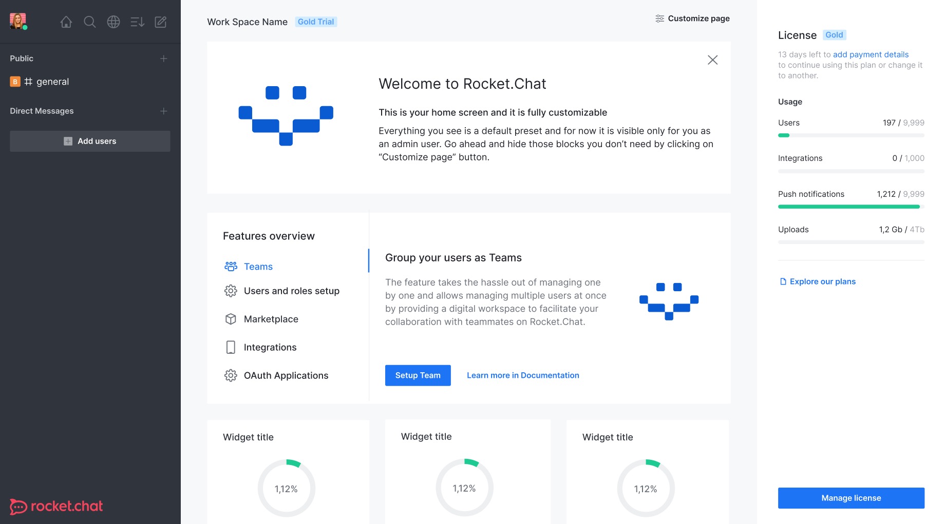 vault/RocketChat The communications platform that puts data protection
